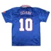 Das retro Heimtrikot der französischen Nationalmannschaft von Zinedine Zidane im Jahr 1996 - blau.