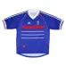 Das retro Heimtrikot der französischen Nationalmannschaft von Zinedine Zidane im Jahr 1998 - blau.