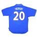 Das retro Heimtrikot der französischen Nationalmannschaft, das David Trézéguet 2000 trug - Blau