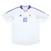 Das retro Auswärtstrikot der französischen Nationalmannschaft von Zinedine Zidane von 2004 bis 2006 - weiß.