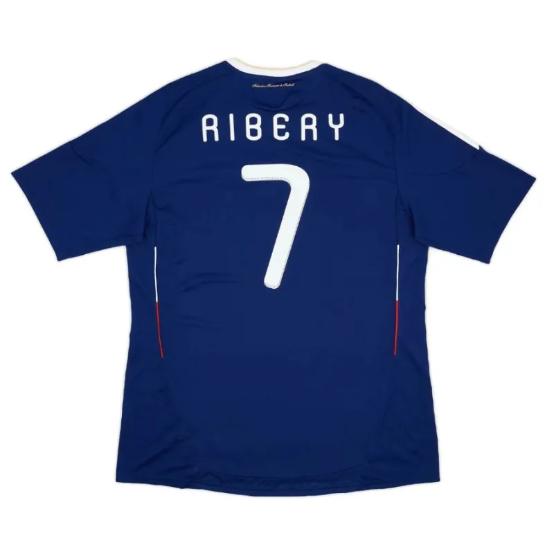 Das retro Heimtrikot der französischen Nationalmannschaft von Franck Ribéry in der Saison 2009/2010 - blau.