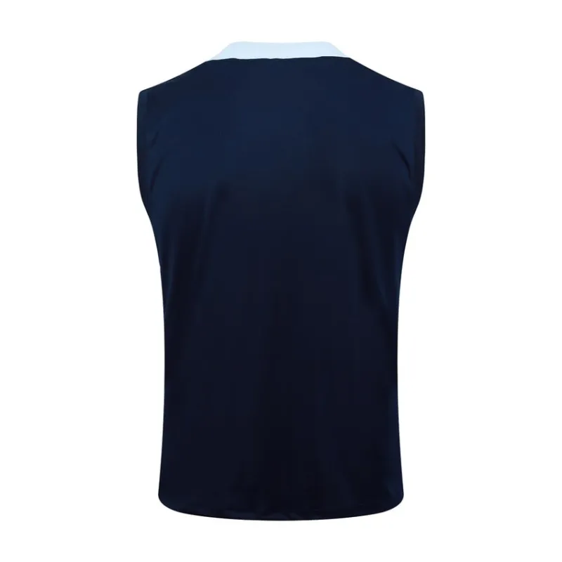 El chaleco y los pantalones cortos de la selección nacional francesa para la temporada 2024/25 - azul.