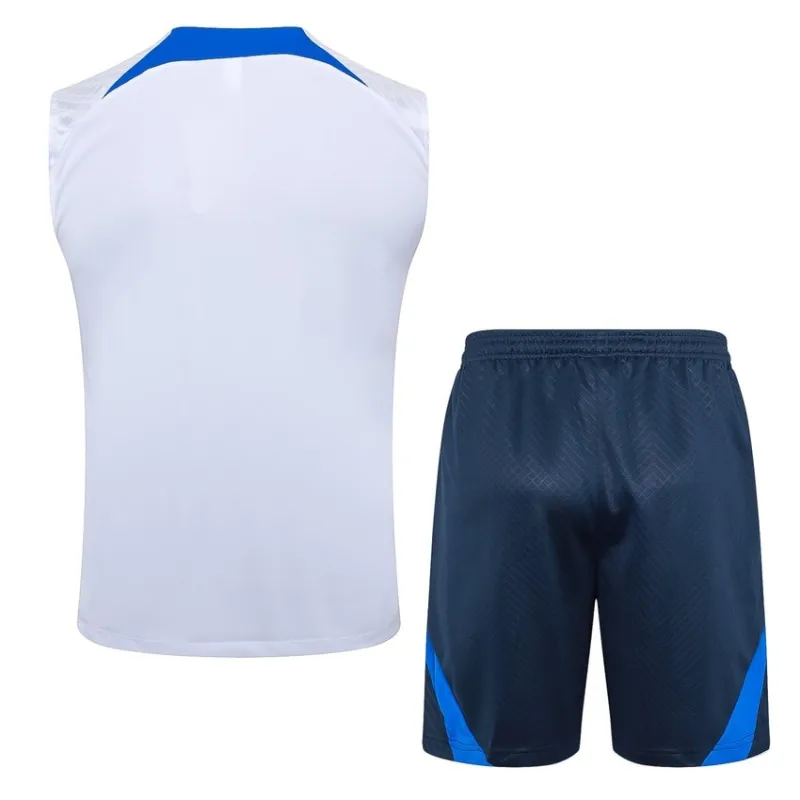 El chaleco y los pantalones cortos de la selección nacional francesa para la temporada 2024/25 - blanco.