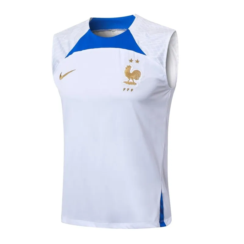 El chaleco y los pantalones cortos de la selección nacional francesa para la temporada 2024/25 - blanco.
