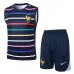 El chaleco y los pantalones cortos de la selección nacional francesa para la temporada 2024/25 - patrón azul.