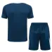 El traje de entrenamiento y los pantalones cortos de la selección nacional francesa para la temporada 2024/25 - azul.