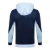 El traje deportivo con capucha y los pantalones de la selección nacional francesa para la temporada 2024/25 - blanco/azul.