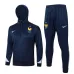 El traje deportivo con capucha y los pantalones de la selección nacional francesa para la temporada 2024/25 - azul oscuro.