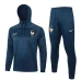 El traje deportivo con capucha y los pantalones de la selección nacional francesa para la temporada 2024/25 - azul brillante