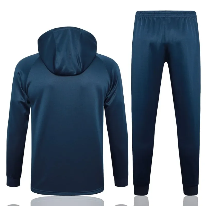 El traje deportivo con capucha y los pantalones de la selección nacional francesa para la temporada 2024/25 - azul brillante