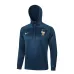 El traje deportivo con capucha y los pantalones de la selección nacional francesa para la temporada 2024/25 - azul brillante