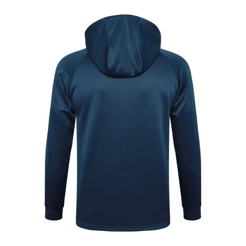 El traje deportivo con capucha y los pantalones de la selección nacional francesa para la temporada 2024/25 - azul brillante