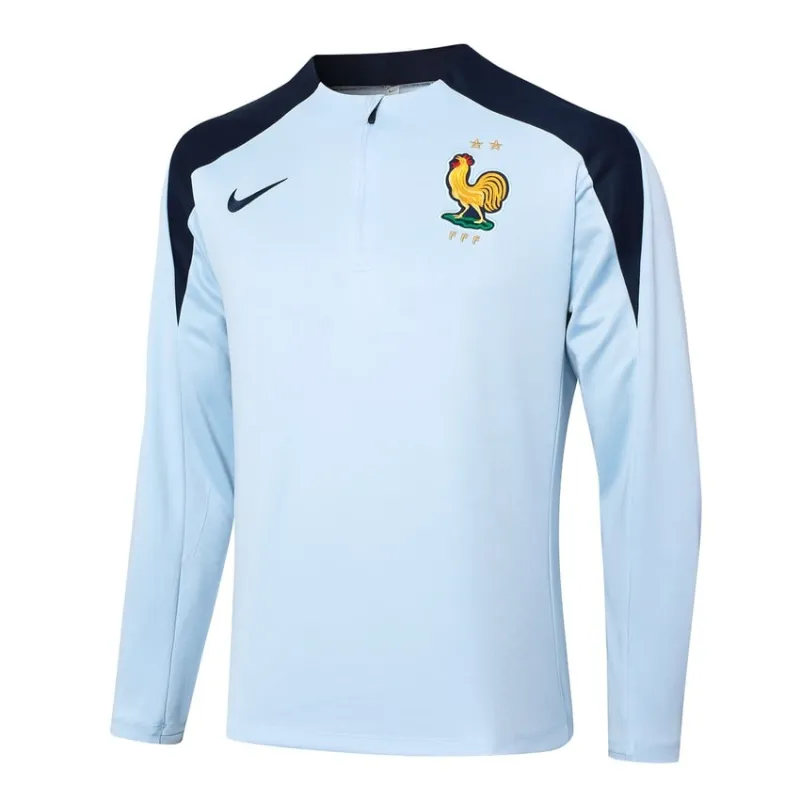 El traje deportivo y los pantalones de la selección nacional francesa 2024/25 - blanco