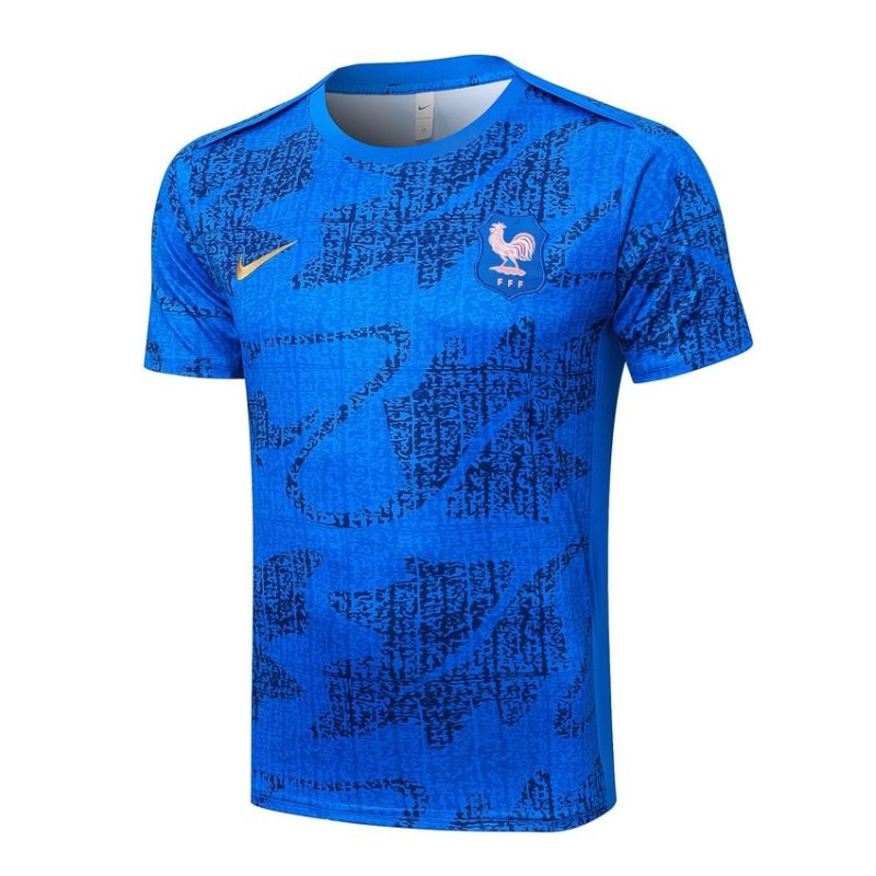Frankreich 2025/26 Trainingsshirt + Shorts - Blau