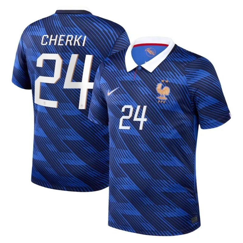 Francia CHERKI Coppa del Mondo 2026 maglia casa blu