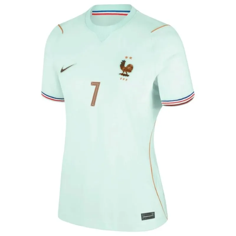 Francia DEMBELE Coppa del Mondo 2026 maglia trasferta donna verde