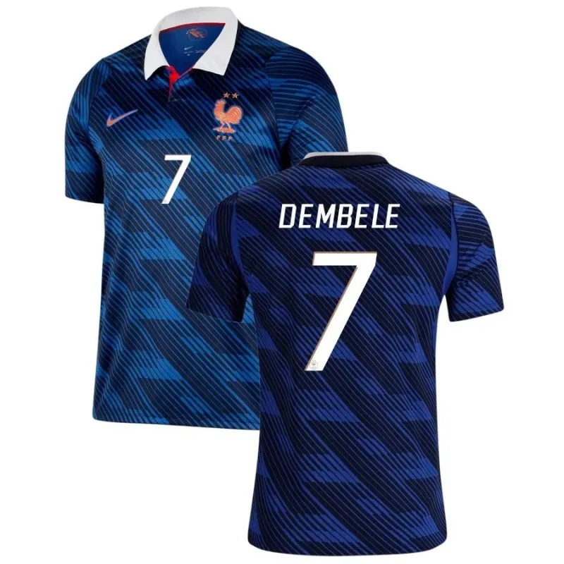 Frankreich DEMBELE WM 2026 Heimtrikot blau