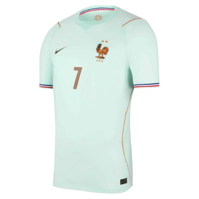 Francia DEMBELE Coppa del Mondo 2026 set maglia trasferta bambino verde