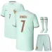 Francia DEMBELE Coppa del Mondo 2026 set maglia trasferta bambino verde