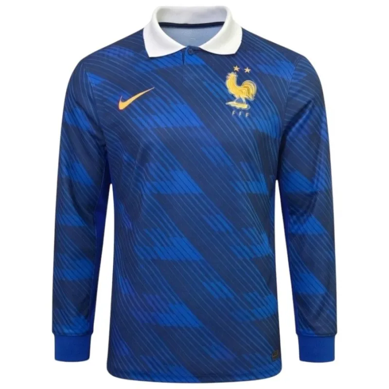 Maglia Francia Casa Maniche Lunghe Mondiali 2026/27