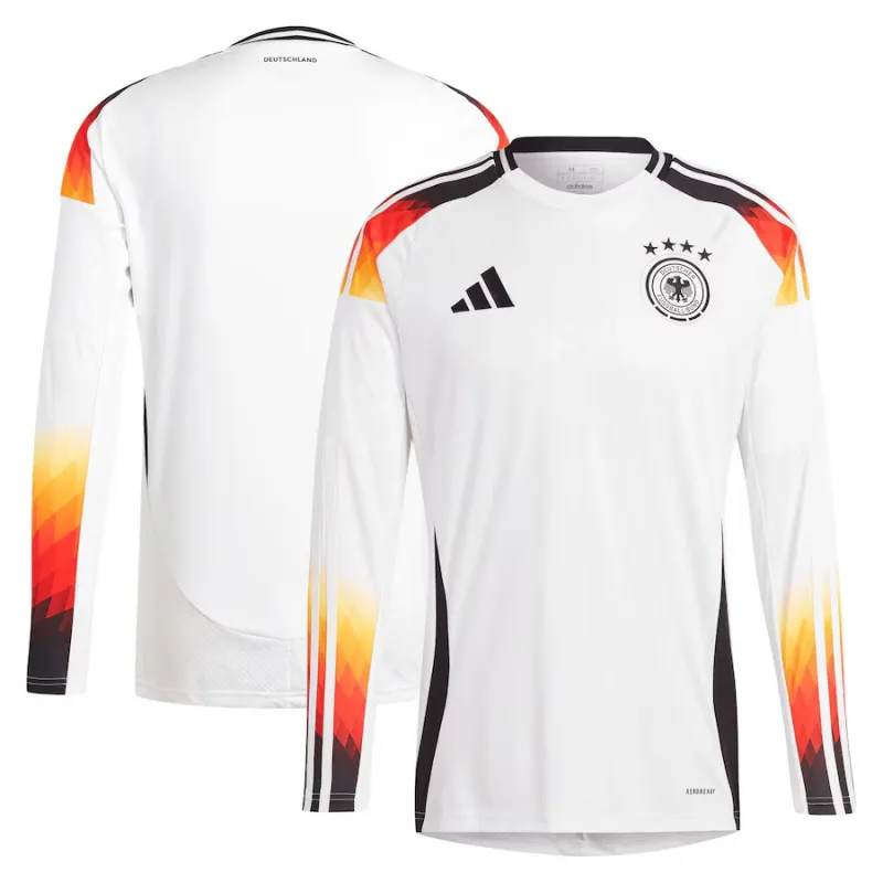 Le maillot domicile à manches longues de l'Allemagne 2024/25 - Blanc