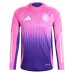 Deutschlands 2024/25 Auswärts-Trikot mit langen Ärmeln - Rosa