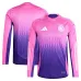 Deutschlands 2024/25 Auswärts-Trikot mit langen Ärmeln - Rosa