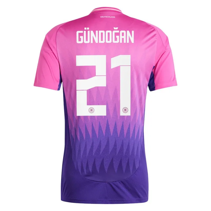 El kit para niños de visitante de Ilkay Gündoğan 2024/25 - Rosa