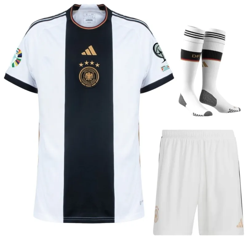 Kit de camiseta infantil de la Alemania para la Eurocopa 2024 en casa - Blanco