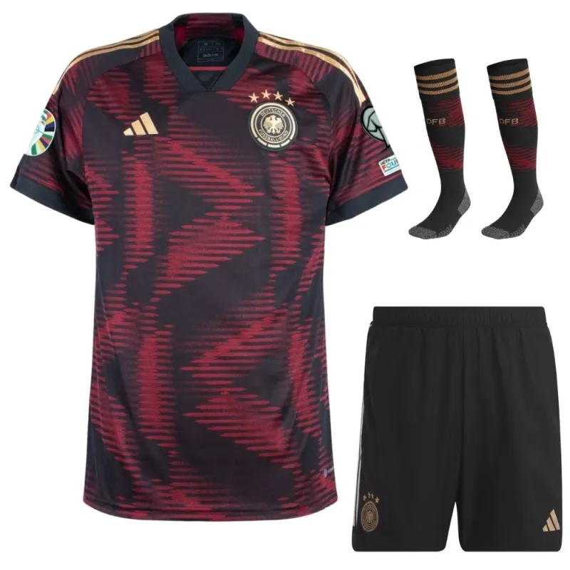 Kit de camiseta infantil de la Alemania de visita para la Eurocopa 2024 - Rosa y púrpura