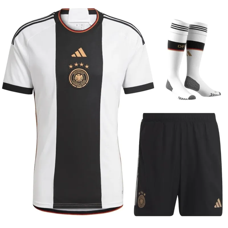 Deutschland 2022 WM Heim-Trikot-Set für Kinder - Weiß
