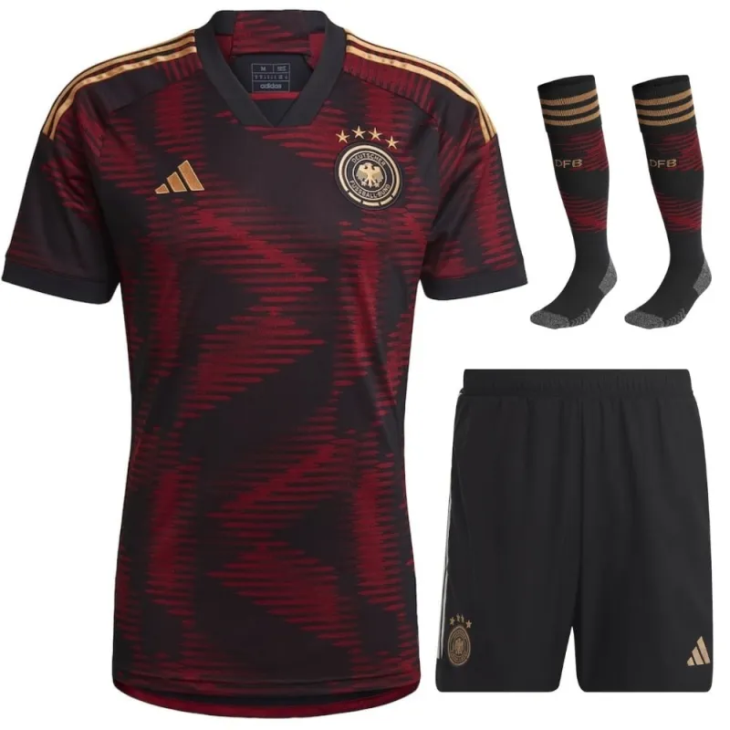 Conjunto Camisa Visitante Alemania 2022 Copa Mundial - Niños - Rosa-Violeta