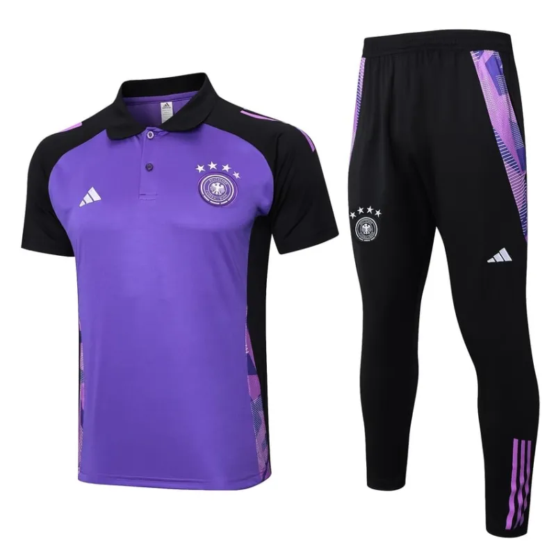 Ropa deportiva POLO alemana 2024/25 + pantalones - púrpura