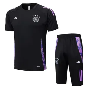 Deutsches 2024/25 Trainingsanzug + Kurze Hose - Schwarz