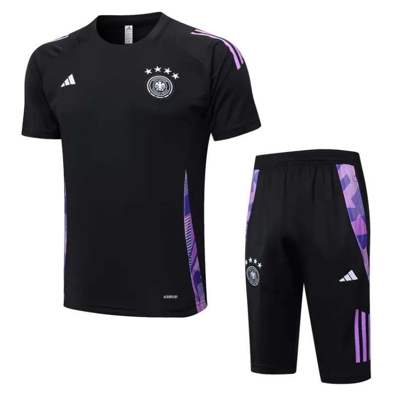 Traje de entrenamiento + pantalones cortos de Alemania 2024/25 - Negro