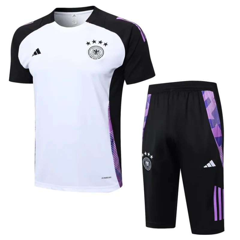 Traje de entrenamiento + pantalones cortos de Alemania 2024/25 - Blanco