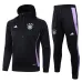 Deutsches 2024/25 Kapuzen-Sportbekleidung + Hosen - Schwarz