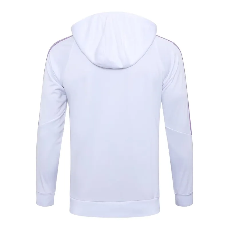 Deutschland 2024/25 Weißes Hoodie Trainingsset mit Hose