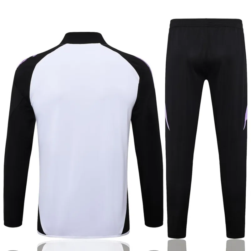 Deutsches 2024/25 Sportjacke + Hosen - Weiß und Schwarz