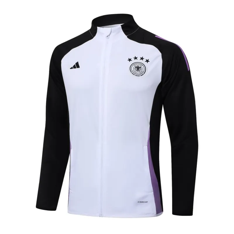Deutsches 2024/25 Sportjacke + Hosen - Weiß und Schwarz