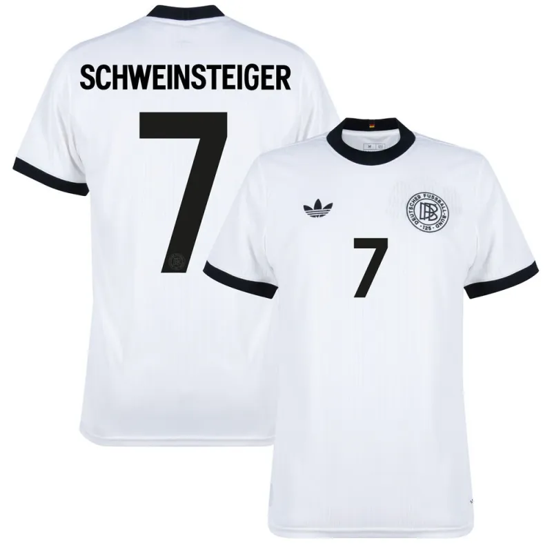 Camisa Alemania 125 Aniversario Schweinsteiger - Versión Fan - Blanca