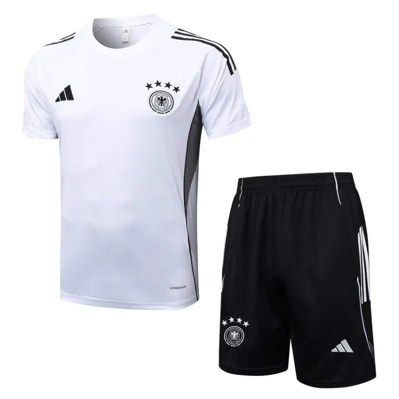 Maillot d'entraînement + Short Allemagne 2025/26 - Blanc