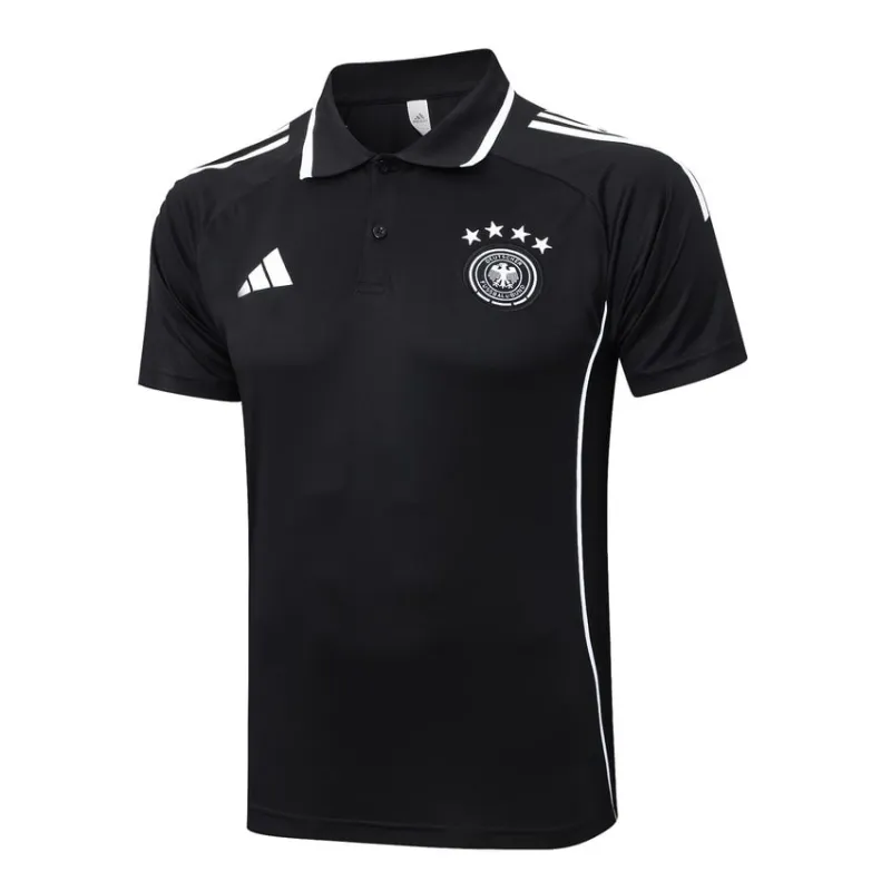 Deutschland 2025/26 Sport-Polo - Schwarz