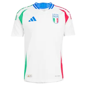 Italiens 2024/25 Auswärts-Trikot - Spielerversion - Weiß