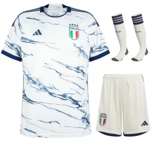 Italiens 2023/24 Away-Kids-Trikotset - Weiß