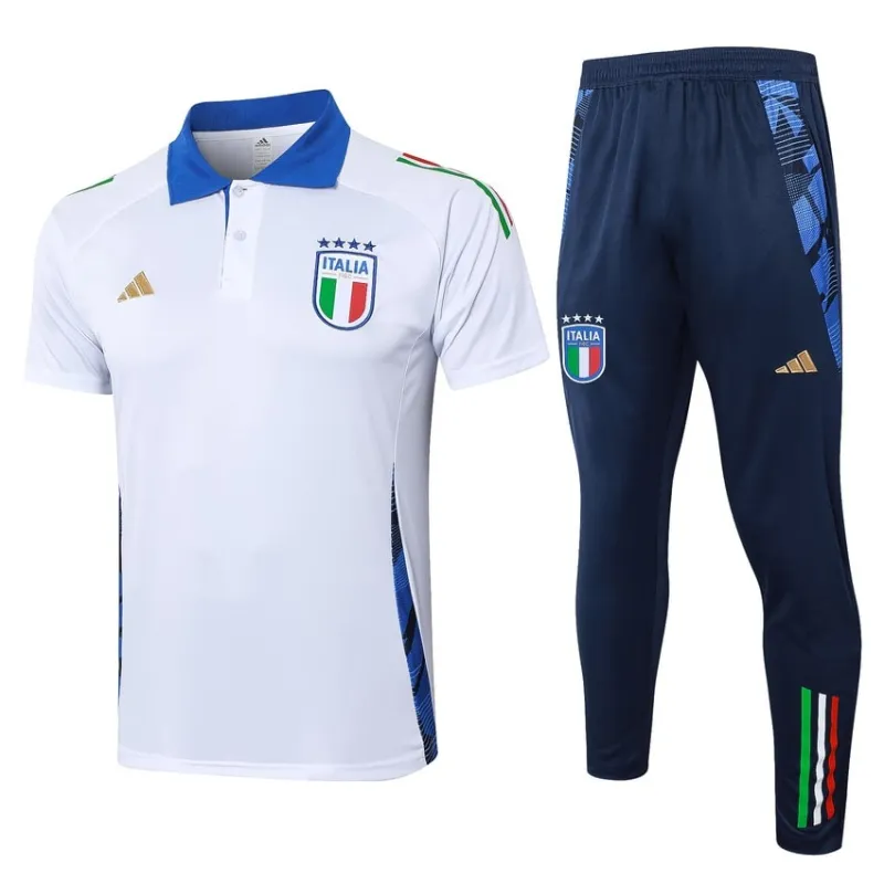 Italienische POLO-Sportkleidung + Hosen 2024/25 - weiß