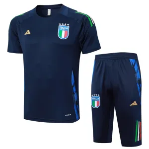 Tenue de entraînement + shorts d'Italie 2024/25 - bleu foncé