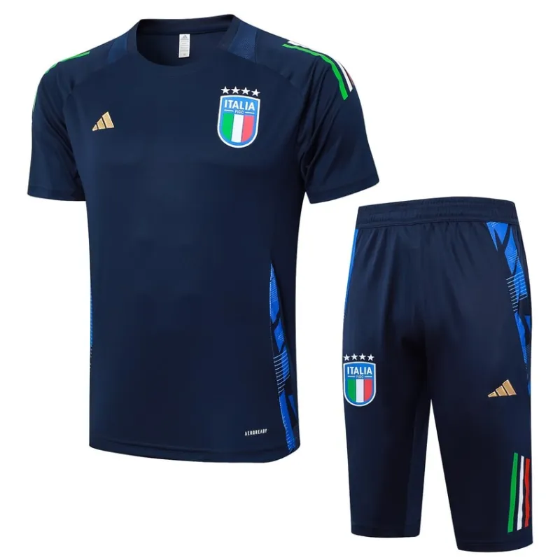 Italienische Trainingskleidung + Shorts 2024/25 - dunkelblau