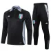 Italienische Langarm-Sportkleidung + Hosen 2024/25 - schwarz