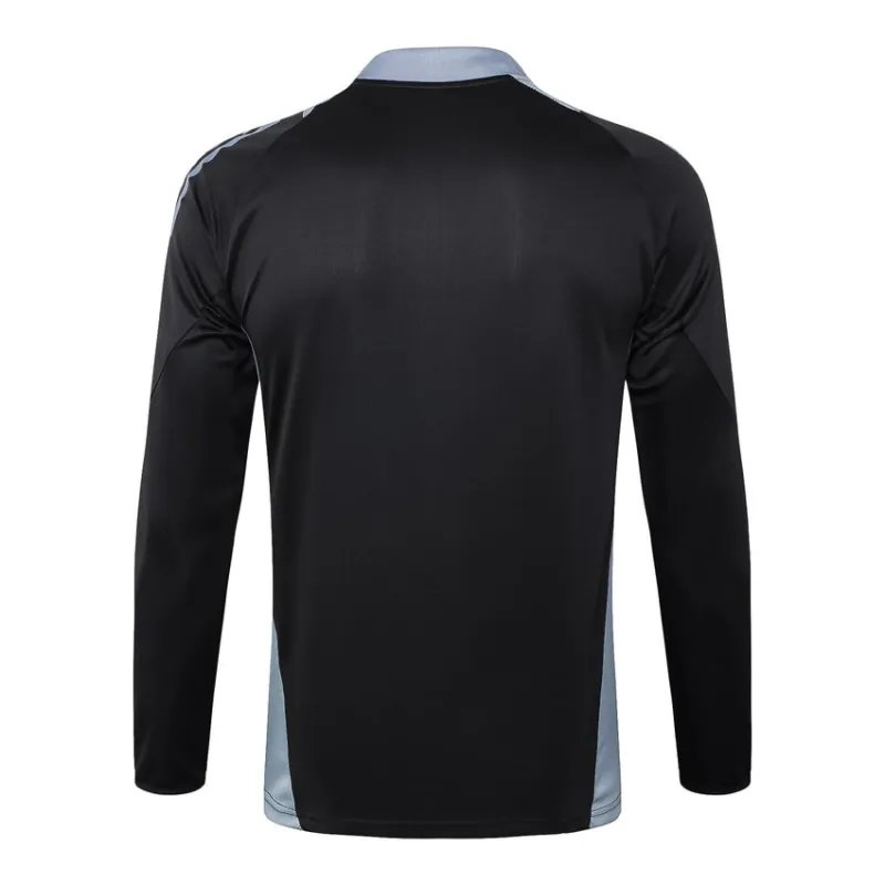 Italienische Langarm-Sportkleidung + Hosen 2024/25 - schwarz